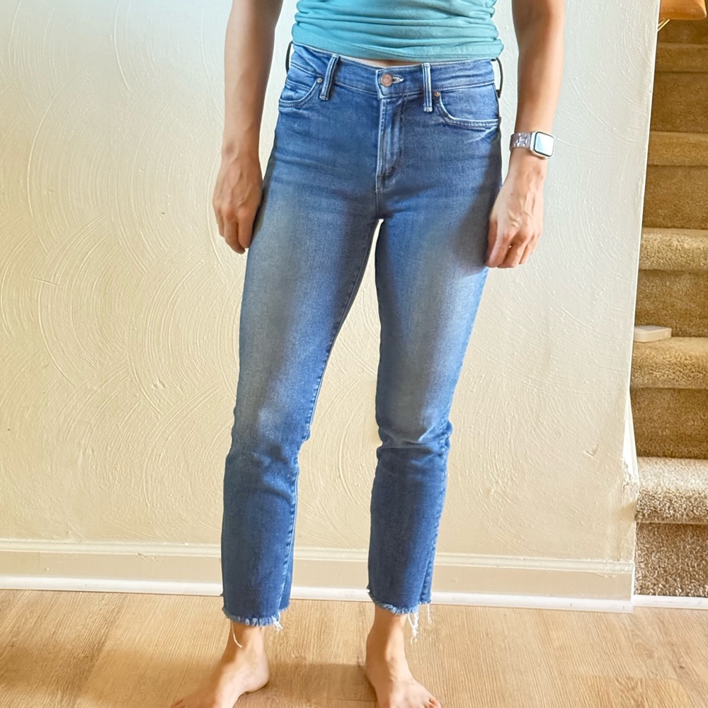 MOTHER The Rascal Crop Fray - Size 26